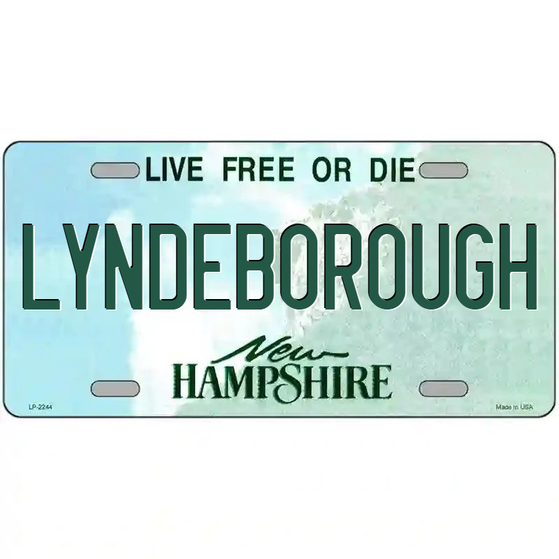 Lyndeborough New Hampshire Metal Sign