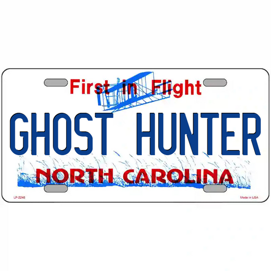 Ghost Hunter North Carolina Metal Sign