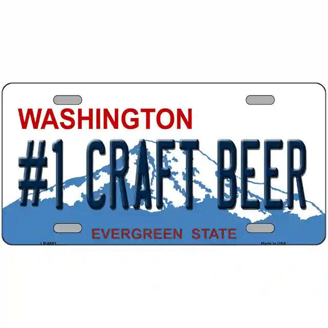 #1 Craft Beer Washington Metal Sign
