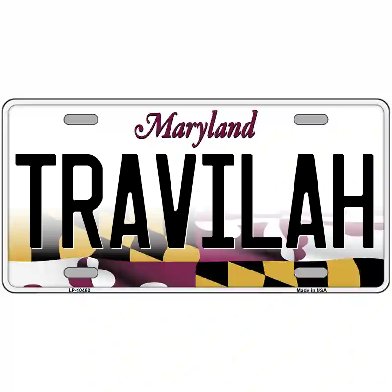 Travilah Maryland Metal Sign