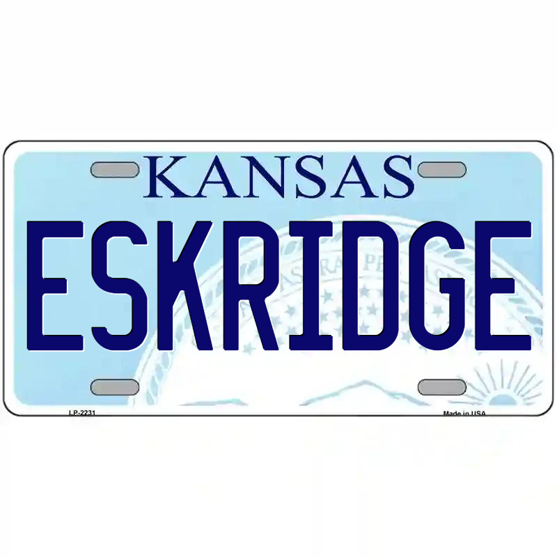 Eskridge Kansas Metal Sign
