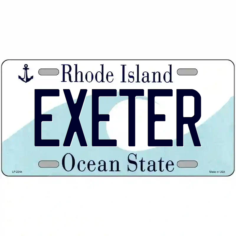 Exeter Rhode Island Metal Sign