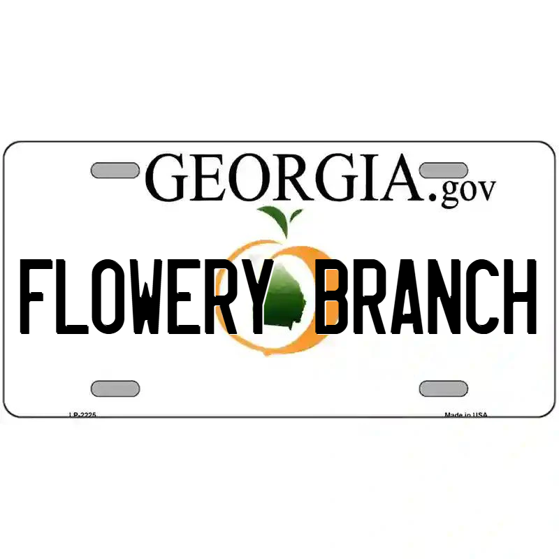 Flowery Branch Georgia Metal Sign