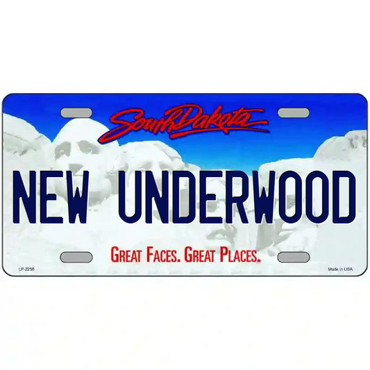 New Underwood South Dakota Metal Sign
