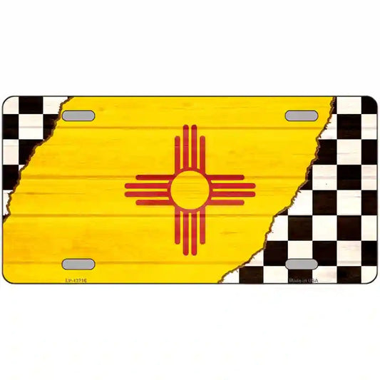 New Mexico Racing Flag Novelty Metal sign