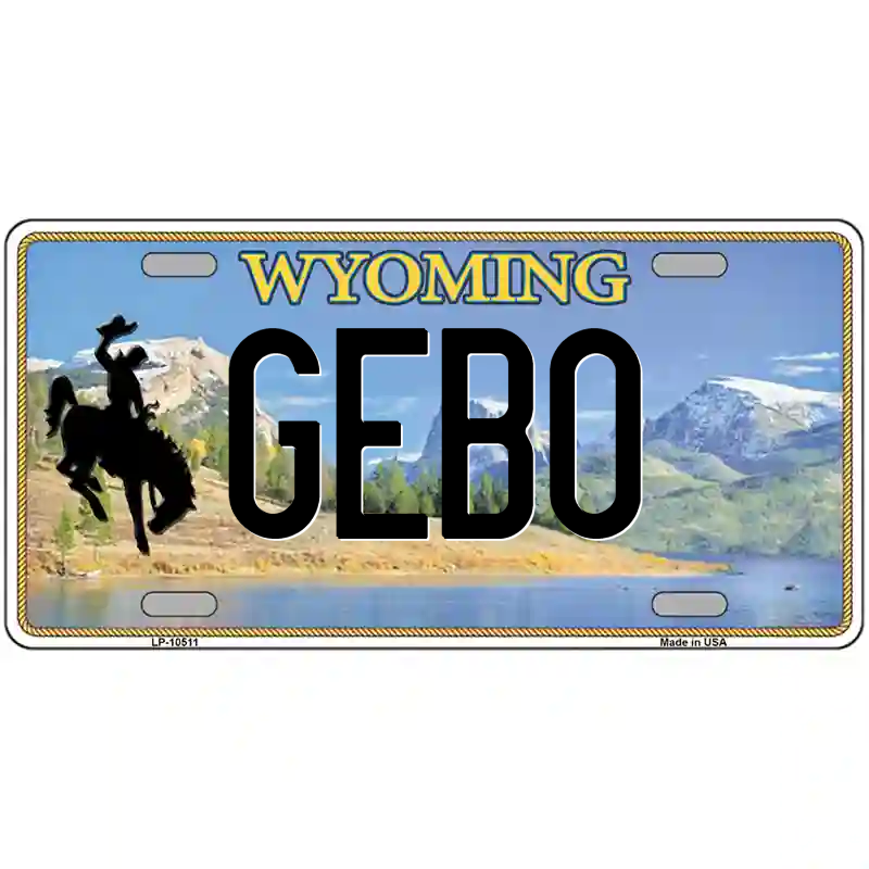 Gebo Wyoming Metal Sign