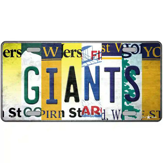Giants Strip Art Metal Sign