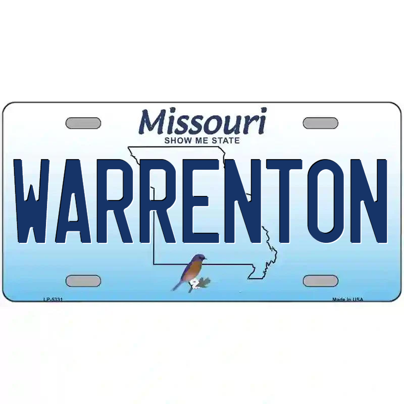 Warrenton Missouri Metal Sign