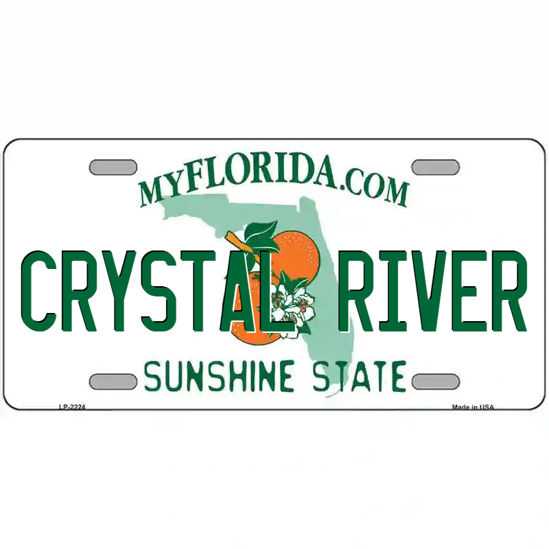 Crystal River Florida Metal Sign