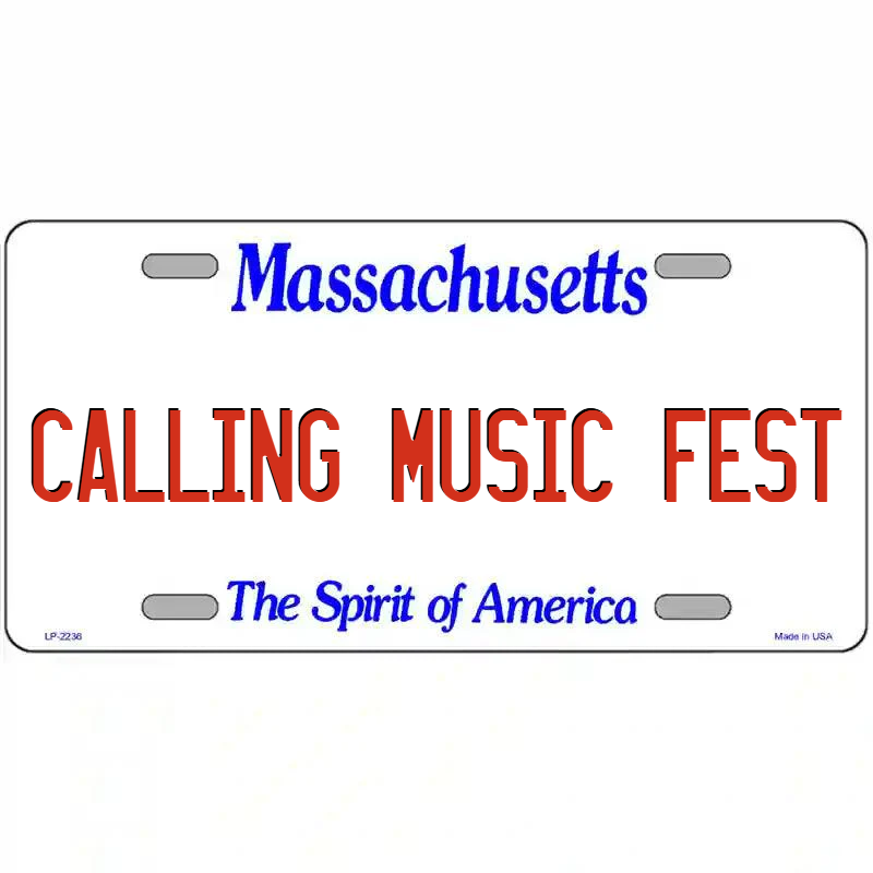 Calling Music Festival Massachusetts Metal Sign