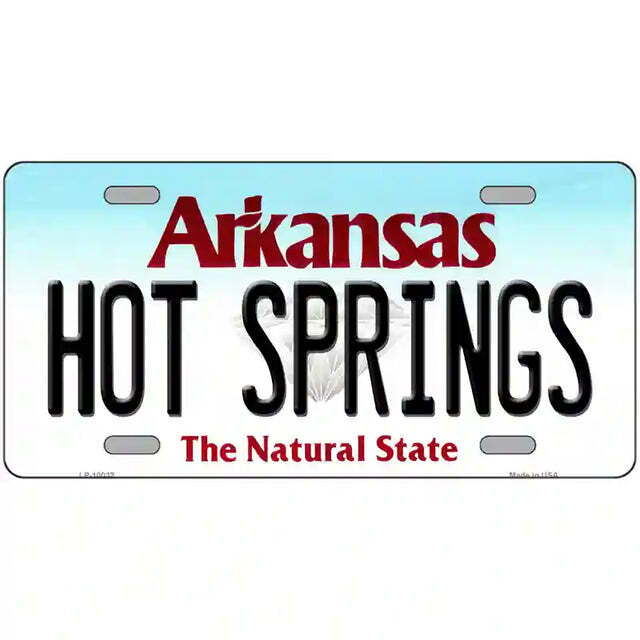 Hot Springs Arkansas Metal Sign
