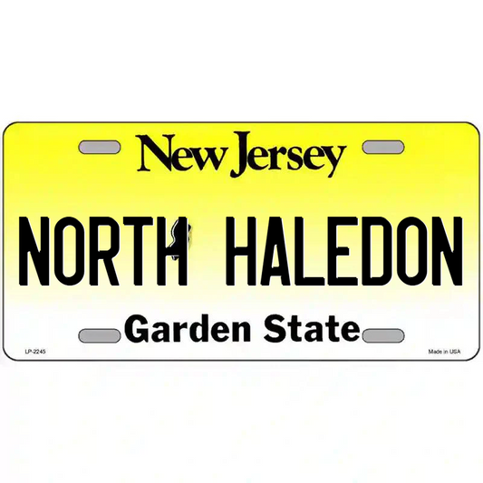 North Haledon New Jersey Metal Sign