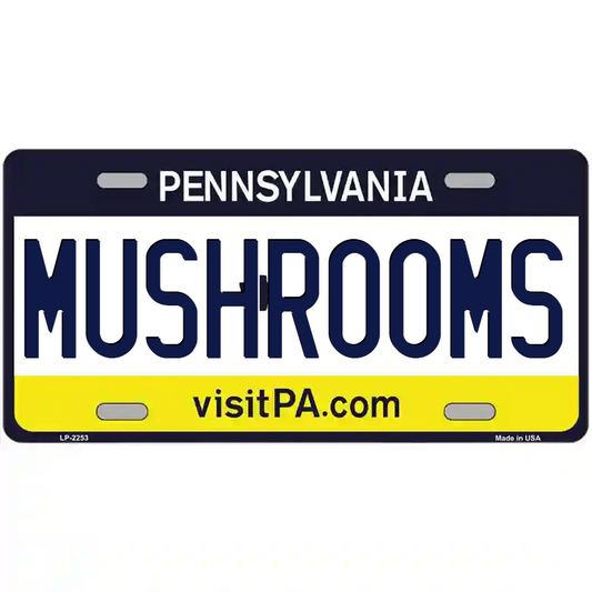 Mushrooms Pennsylvania Metal Sign