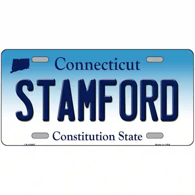 Stamford Connecticut Metal Sign