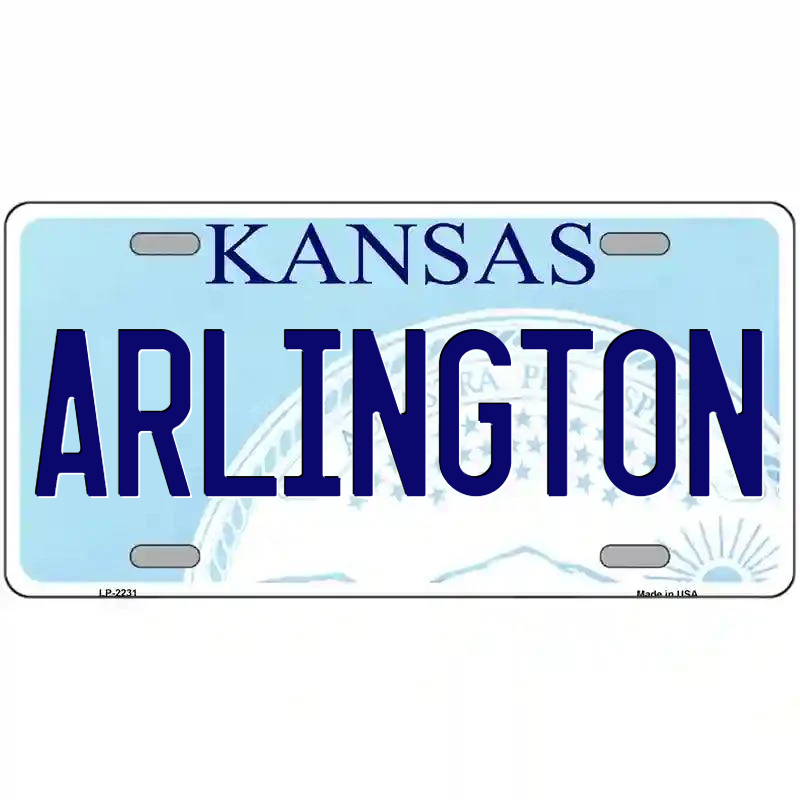 Arlington Kansas Metal Sign