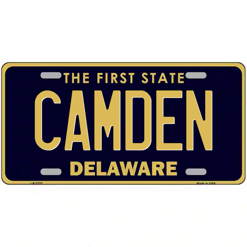 Camden Delaware Metal Sign