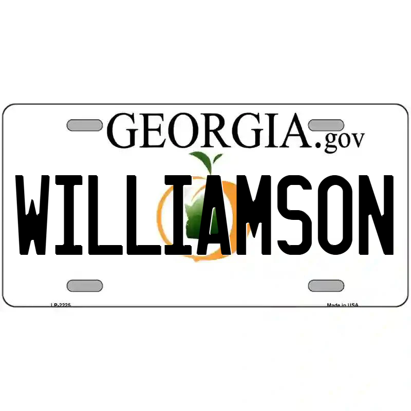 Williamson Georgia Metal Sign