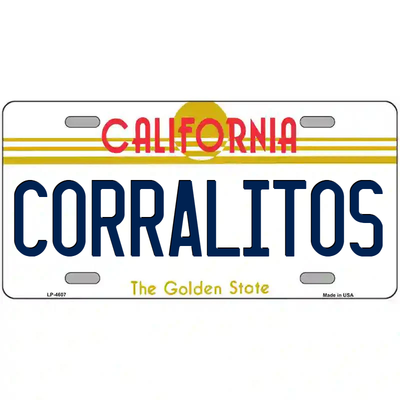 Corralitos California Metal Sign