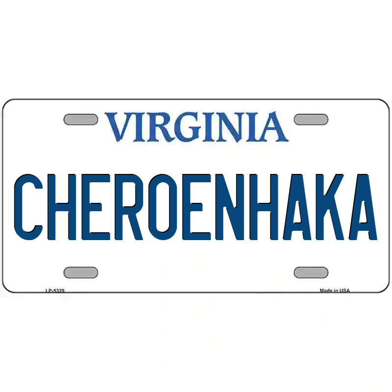 Cheroenhaka Virginia Metal Sign