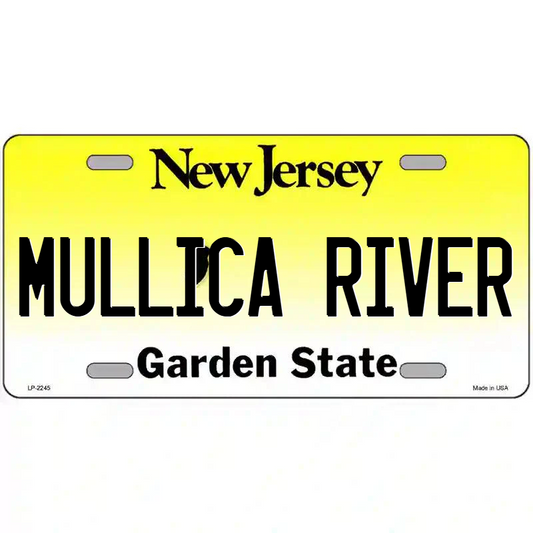 Mullica River New Jersey Metal Sign