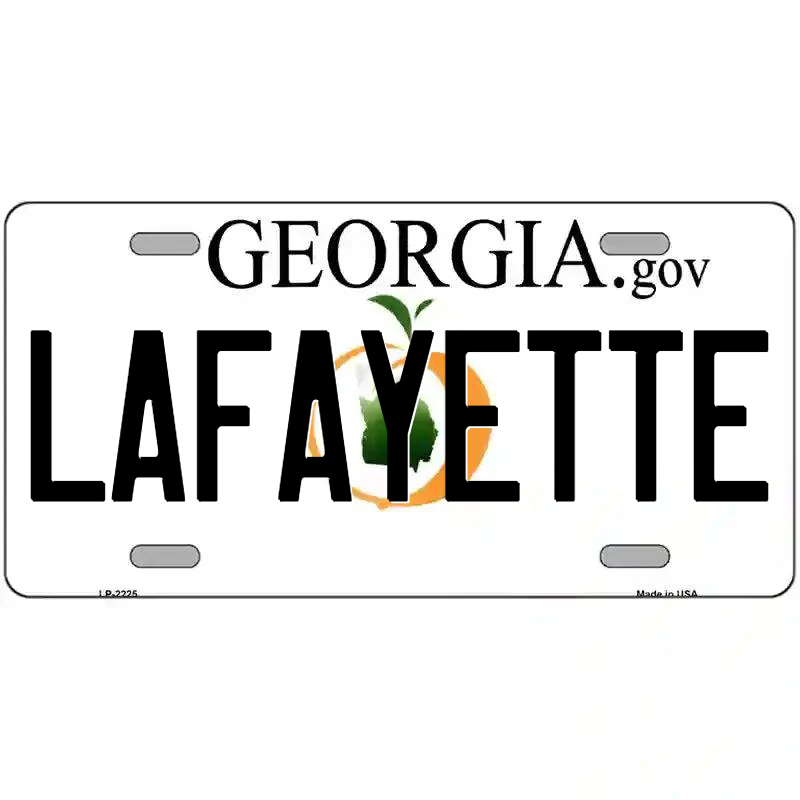 Lafayette Georgia Metal Sign