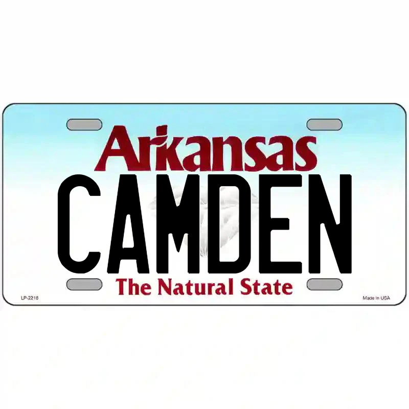 Camden Arkansas Metal Sign