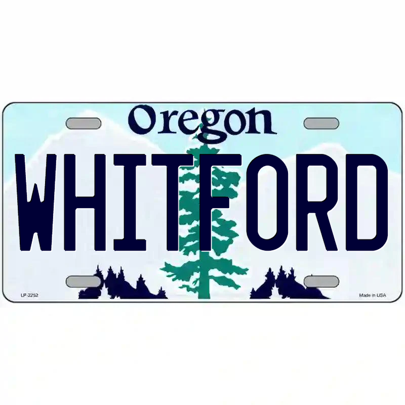 Whitford Oregon Metal Sign