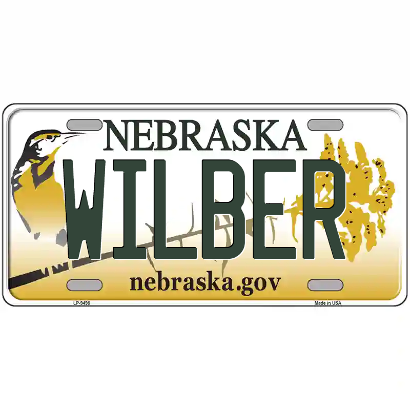 Wilber Nebraska Metal Sign