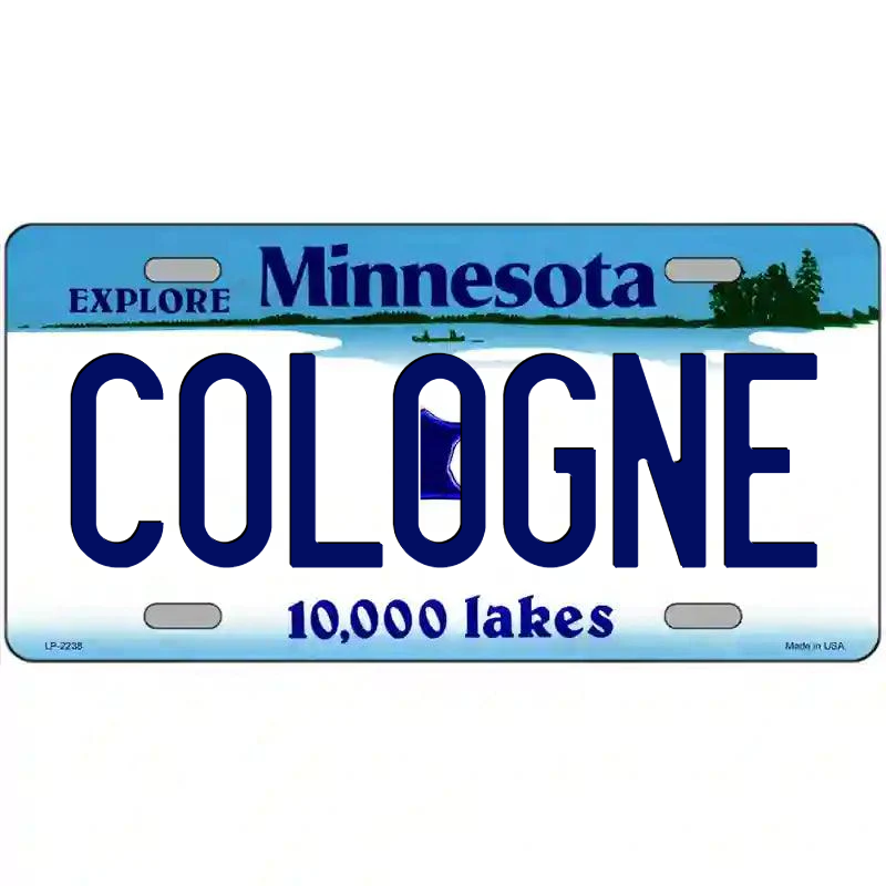 Cologne Minnesota Metal Sign