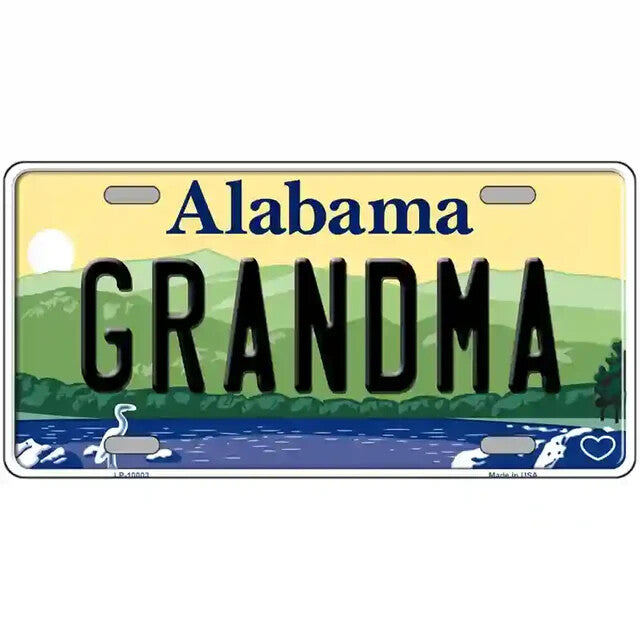 Grandma Alabama Metal Sign