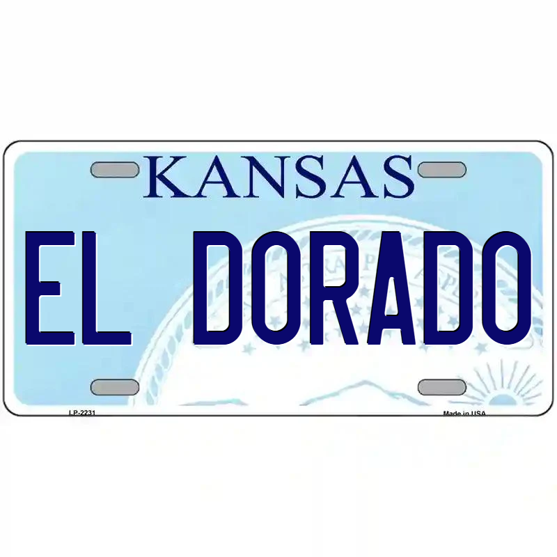 El Dorado Kansas Metal Sign