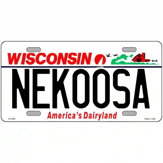 Nekoosa Wisconsin Metal Sign