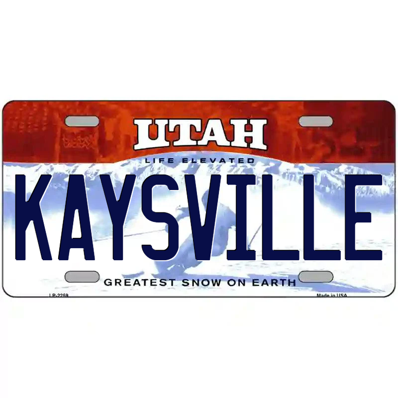 Kaysville Utah Metal Sign