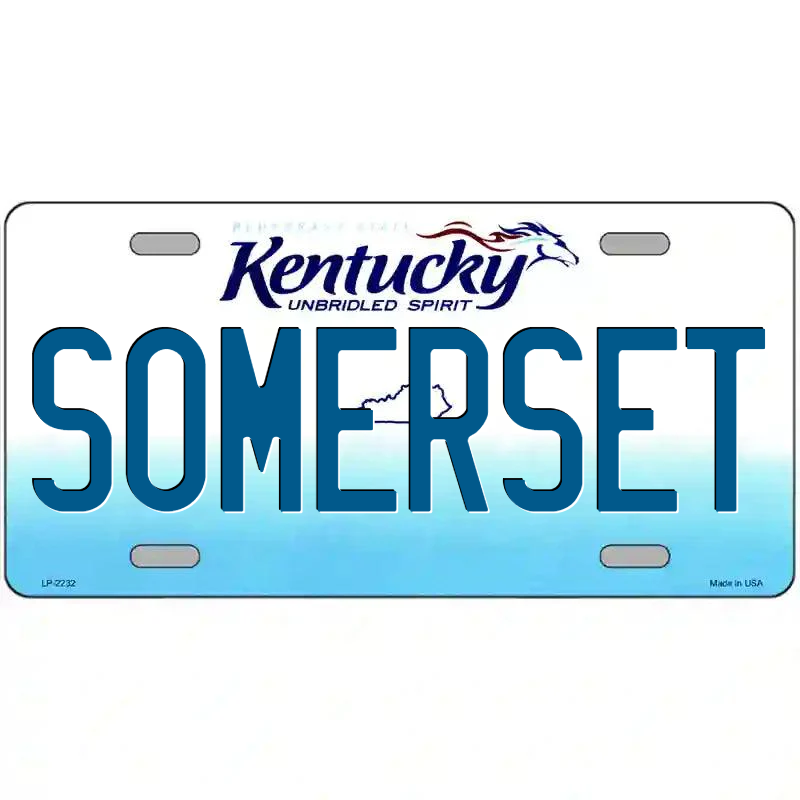Somerset Kentucky Metal Sign