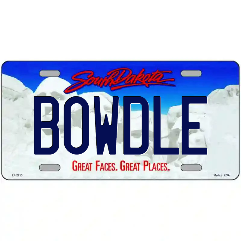 Bowdle South Dakota Metal Sign