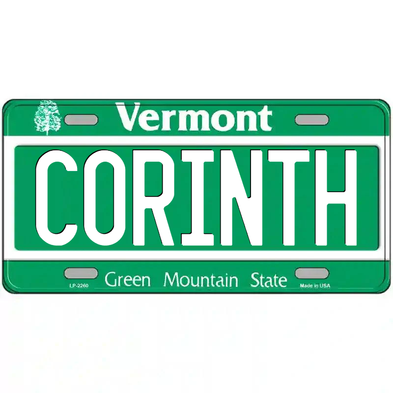 Corinth Vermont Metal Sign