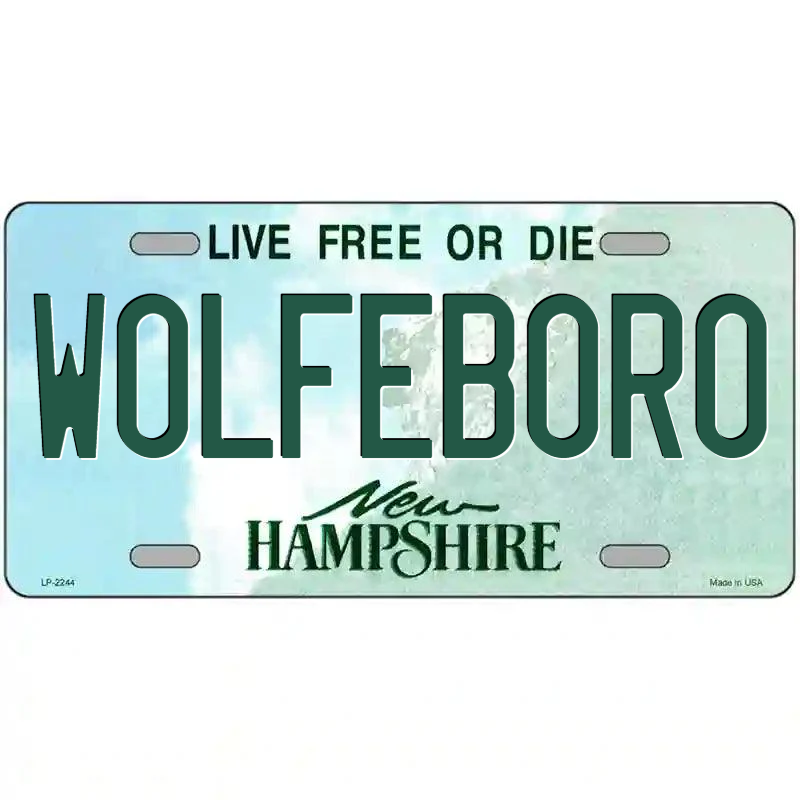 Wolfeboro New Hampshire Metal Sign