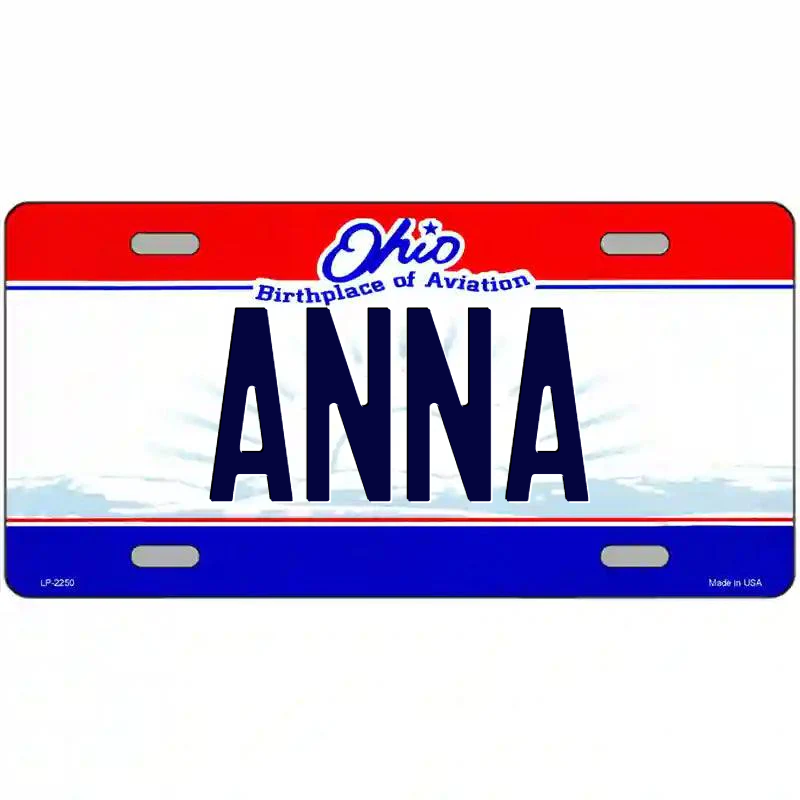 Anna Ohio Metal Sign