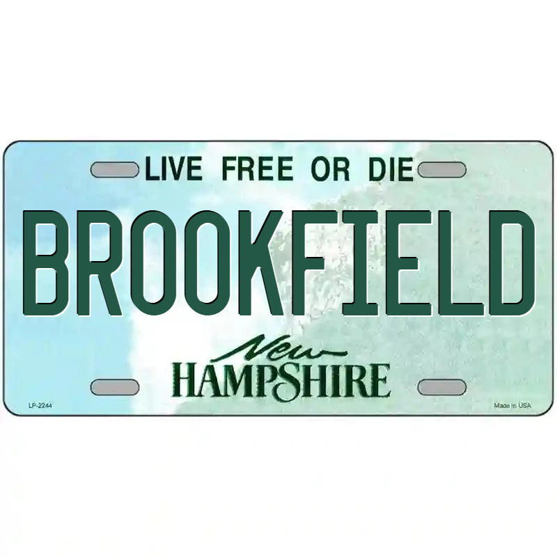 Broomfield New Hampshire Metal Sign