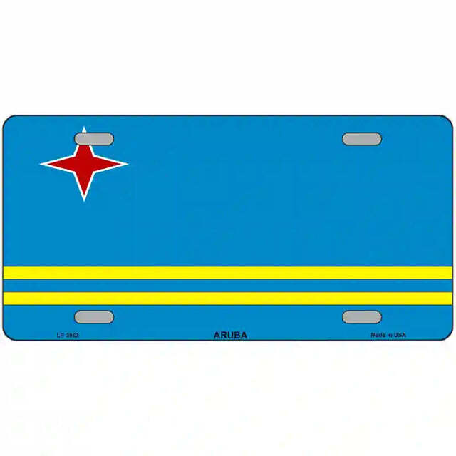 Aruba Flag Metal Sign