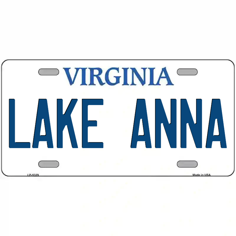 Lake Anna Virginia Metal Sign