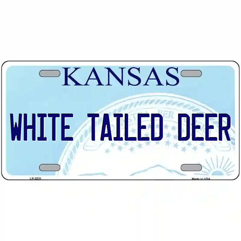 White-Tailed Deer Kansas Metal Sign