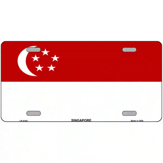 Singapore Flag Metal Sign