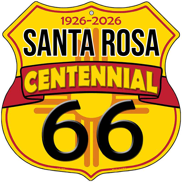 Santa Rosa New Mexico Flag Route 66 Centennial Highway Shield Metal Si