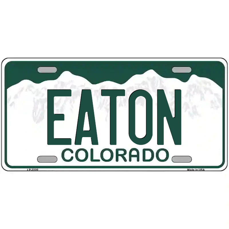 Eaton Colorado Metal Sign