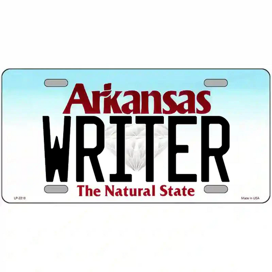 Writer Arkansas Metal Sign