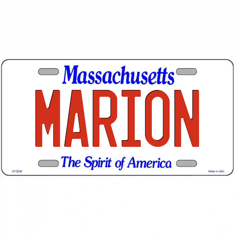 Marion Massachusetts Metal Sign