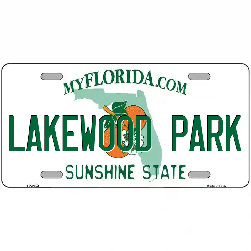 Lakewood Park Florida Metal Sign