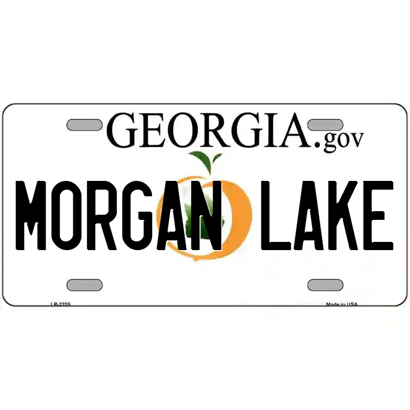 Morgan Lake Georgia Metal Sign