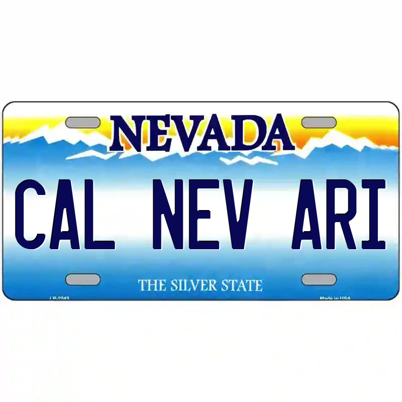 Cal-Nev-Ari Nevada Metal Sign